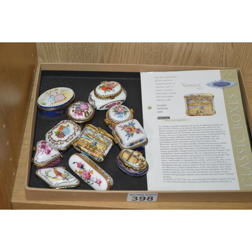 398 - Collection of trinket boxes