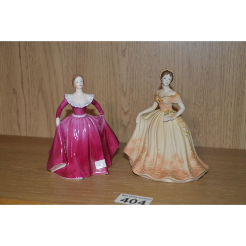 404 - 2 x Coalport figurines