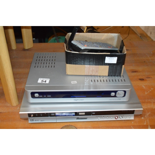 54 - dvd player & tv box