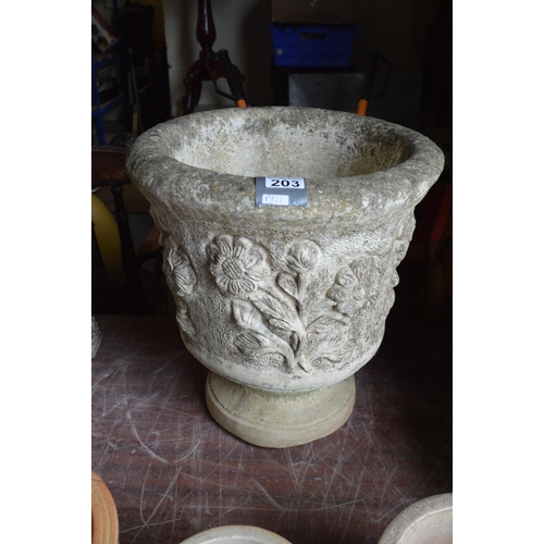 203 - concrete urn