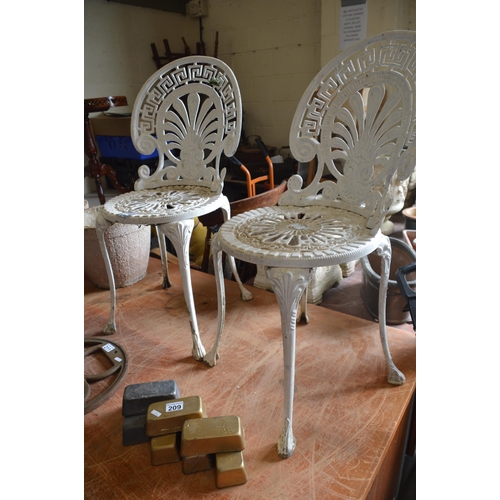 210 - pair of garden chairs