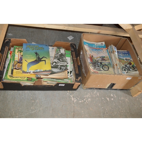 237 - 2 boxes of classic motorcycle magazines