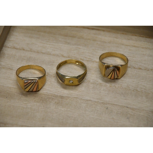 353 - 3 x gents rings