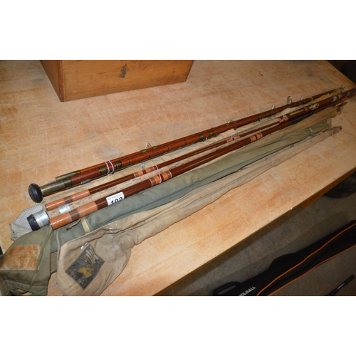 102 - bundle of fishing rods