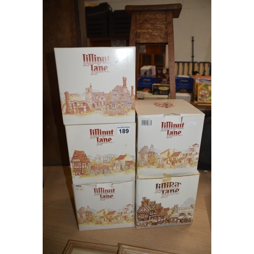 189 - 5 boxed Lilliput Lane models