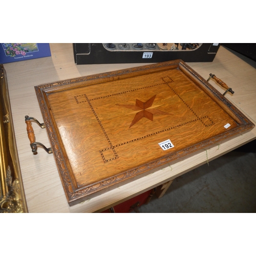 192 - wooden tray