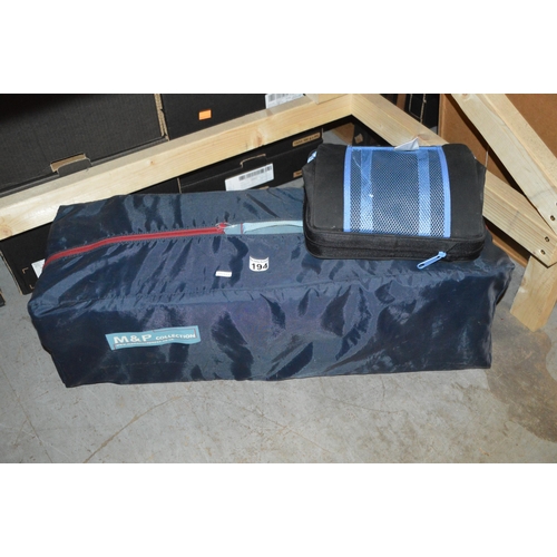 194 - travel cot & booster seat