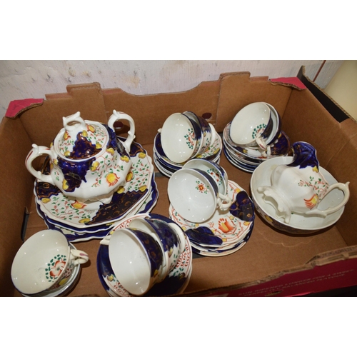 285 - box of china, Welsh teaset