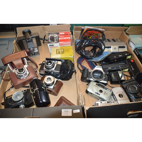 95 - 2 boxes of cameras