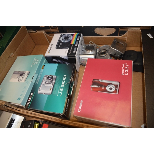 97 - box of digital cameras