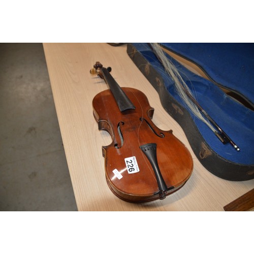 226 - cased violin