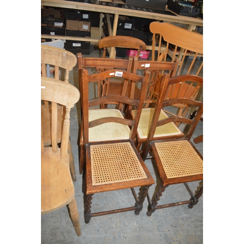 185 - 5 assorted chairs