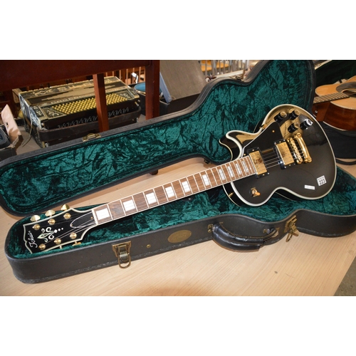 223 - Cased electric guitar, Tokai..Les Paul Custom?