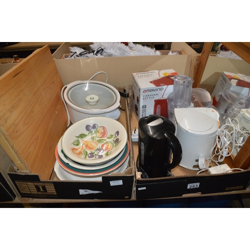 253 - 2 boxes of kitchenware