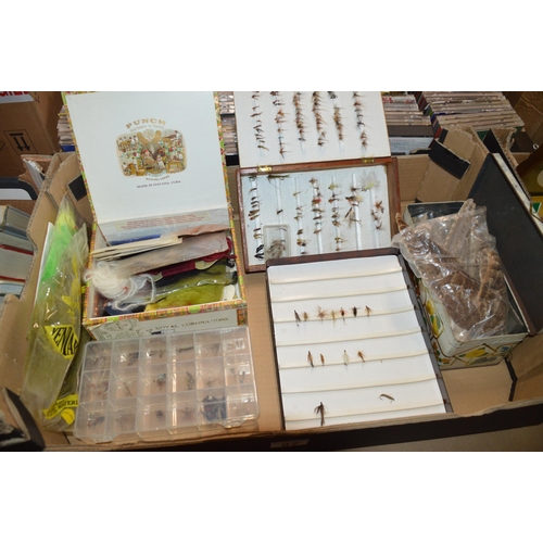 97 - qty of fishing tackle, flies etc