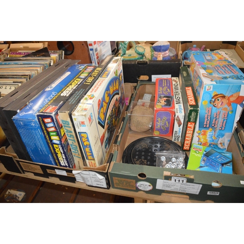 111 - 2 boxes of games & toys