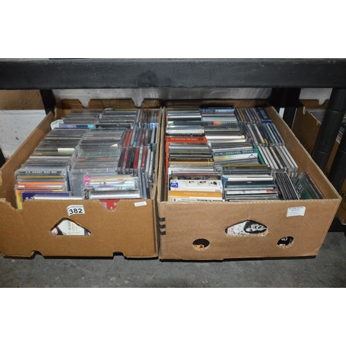 382 - 2 boxes of cds