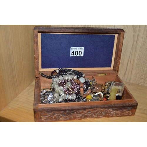 400 - box of costume jewellery