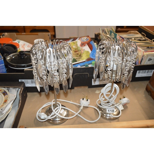 118 - pair of lamps