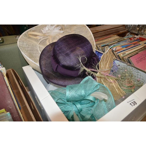 138 - box of ladies hats