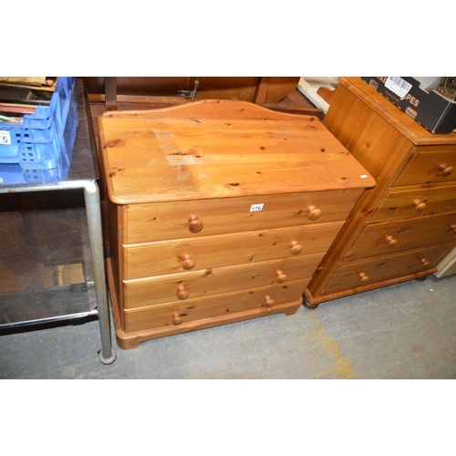 176 - pine chest of drawers