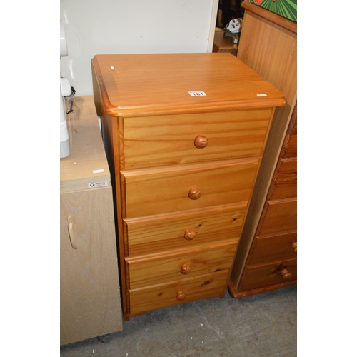 181 - pine chest of drawers