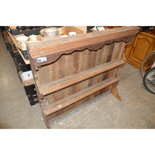 336 - oak plate rack