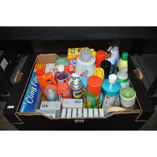 380 - box of cleaning products