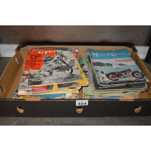 404 - box of classic motorcycle magazines