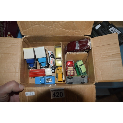 420 - box of toy cars