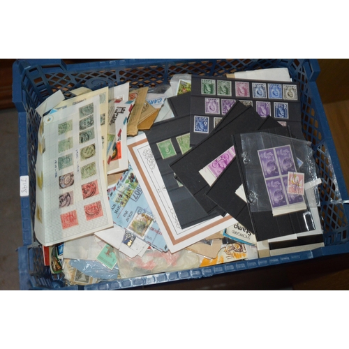 439 - basket of stamps