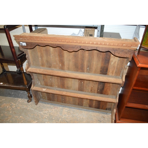 265 - oak plate rack