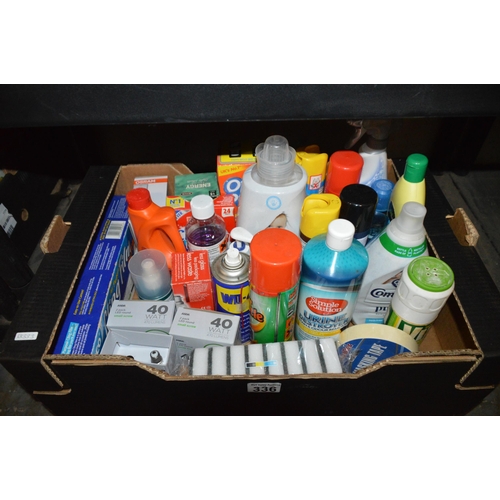 336 - box of cleaning products