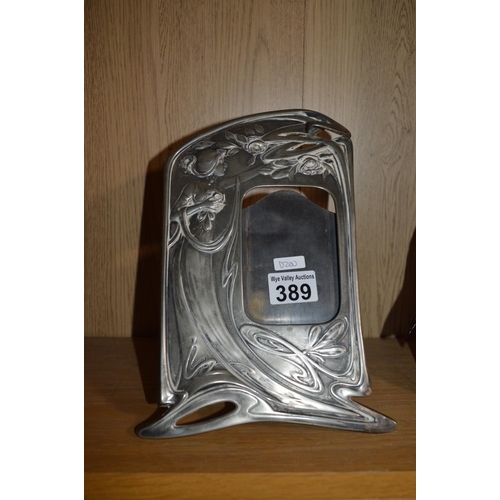 389 - pewter photo frame