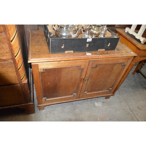 131 - oak cabinet