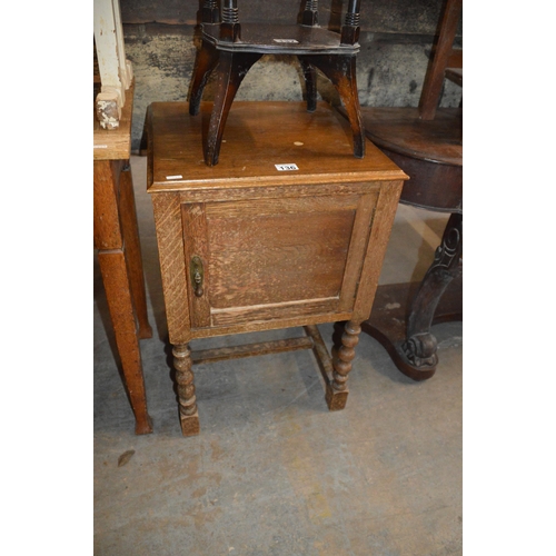 136 - oak pot cupboard