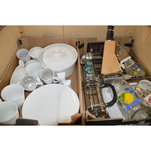 247 - 2 boxes of kitchenware