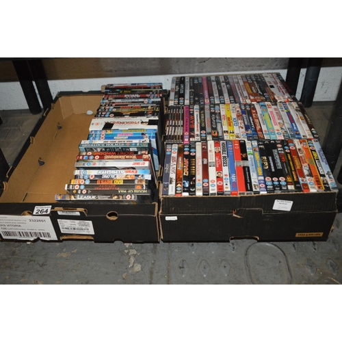 264 - 2 boxes of dvds