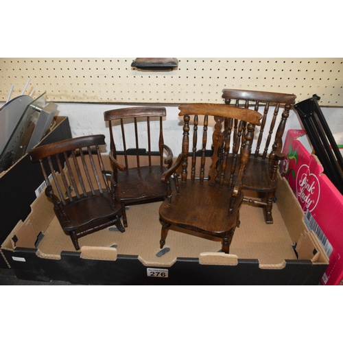 276 - 4 x miniature chairs