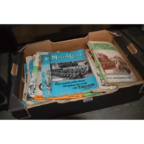 295 - box of classic motorcycle magazines