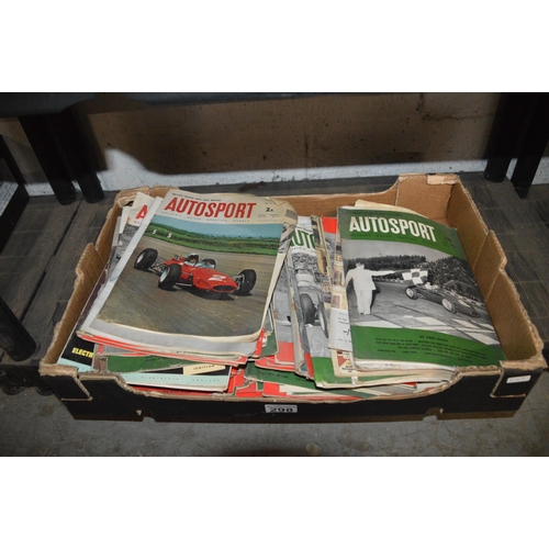 298 - box of vintage motorsport magazines