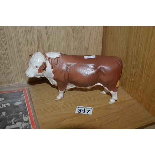 317 - Beswick Hereford Bull