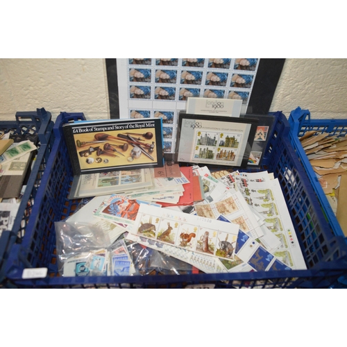 330 - basket of mint stamps