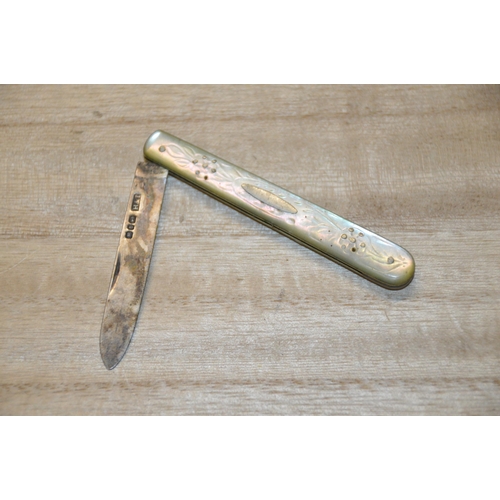 337 - sterling silver fruit knife