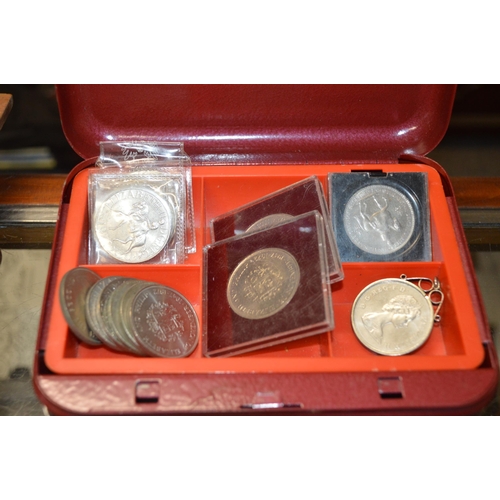 347 - tin of collectable crown coins