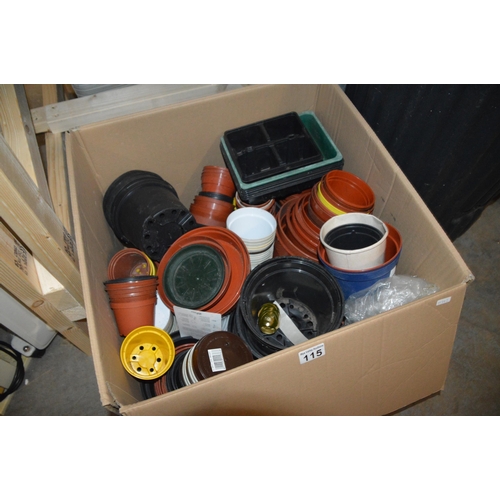 115 - box of pots