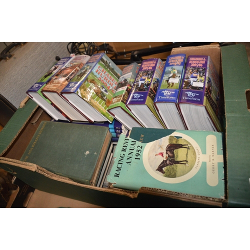 141 - box of horse racing books