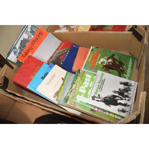 145 - box of horse racing books