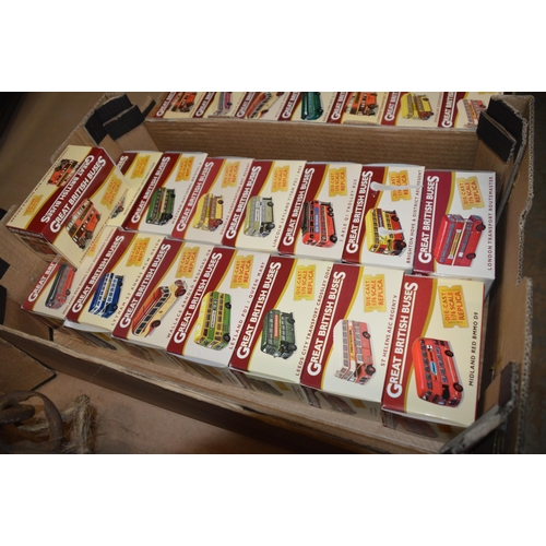 159 - box of diecast model buses