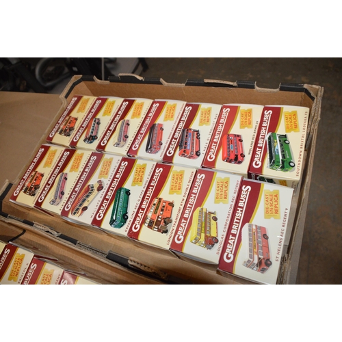 160 - box of diecast model buses